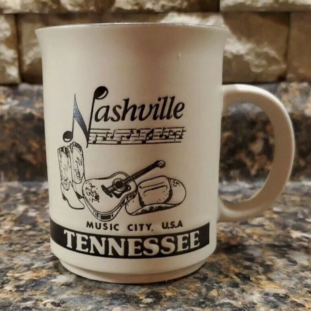 Nashville Tennessee Music USA Mug With Notable Dates